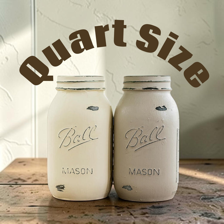 Mason Jar Vase ~ Quart